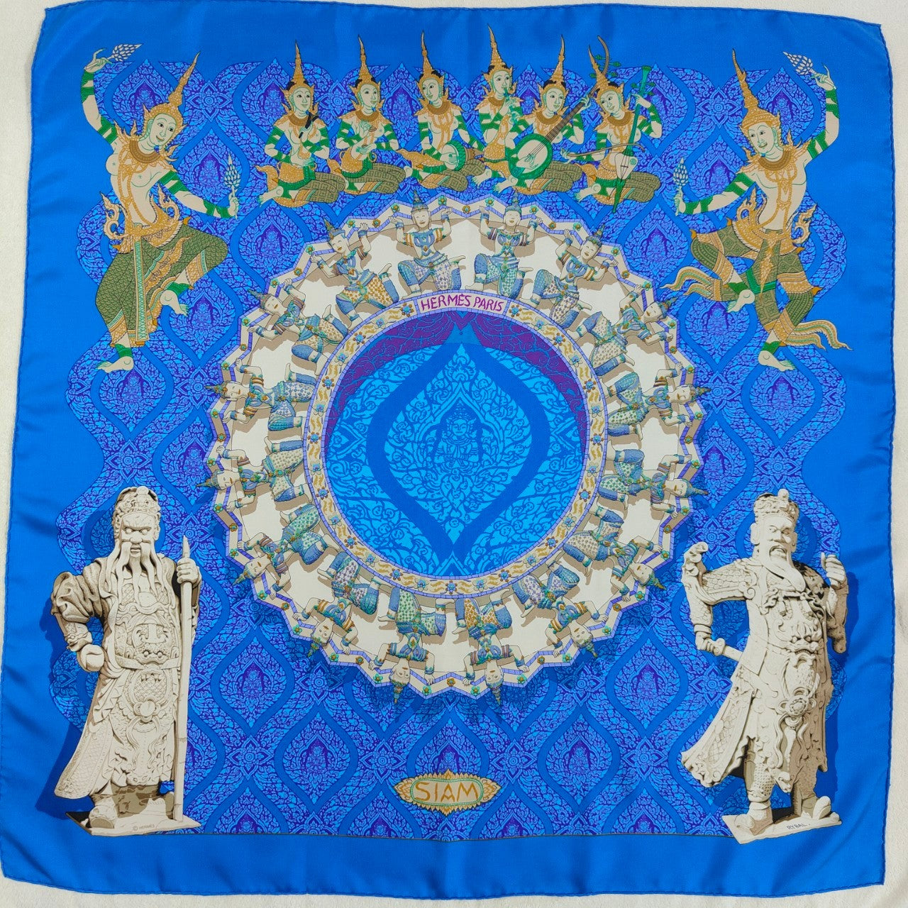 Hermes vintage silk scarf