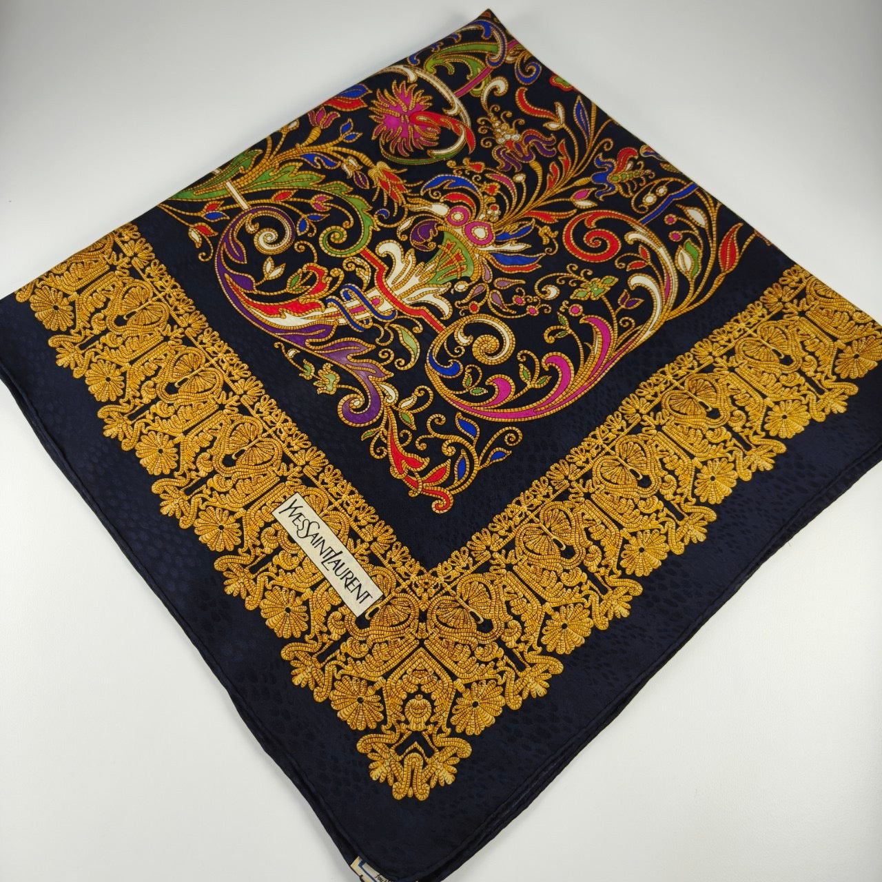 YvesSaintLaurent vintage silk scarf